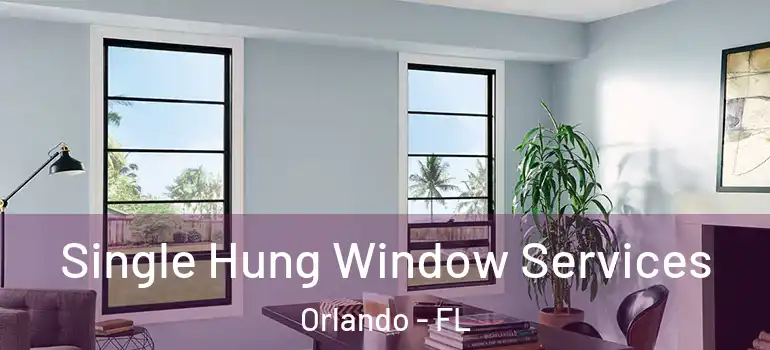  Single Hung Window Services Orlando - FL